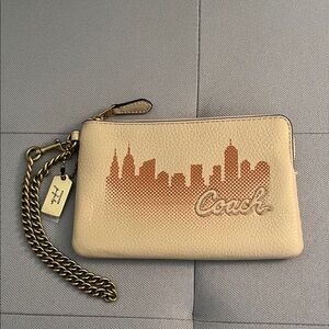 Coach Corner Zip Wristlet